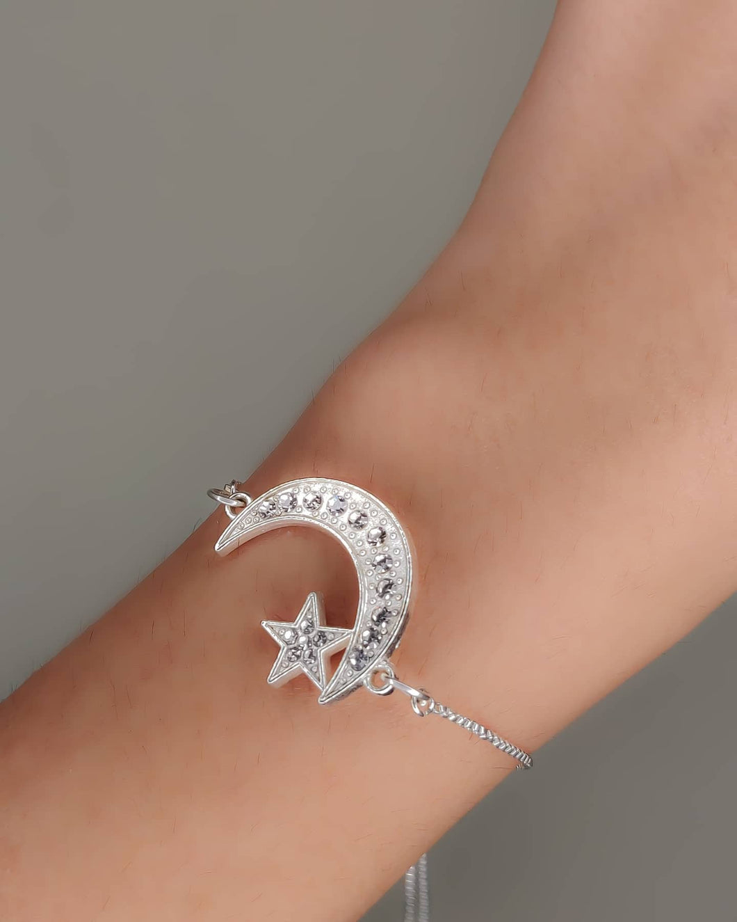 Sterling Silver Moon & Sun Bracelet | Classy Women Collection